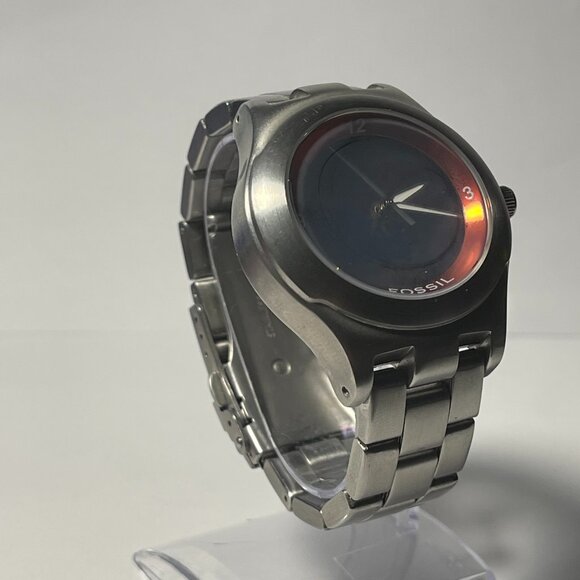 Kansas Jayhawks NCAA Stainless-Steel Kaleido Watch by Fossil NEW (RARE) - Picture 4 of 6